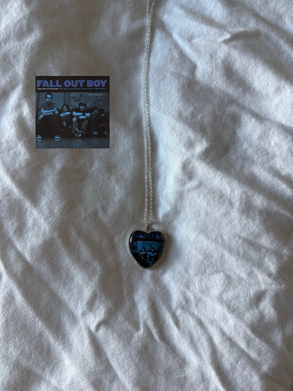 fall out boy take this to your grave necklace